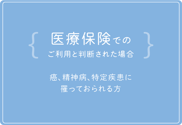 医療保険でのご利用と判断された場合